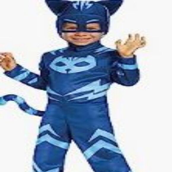 Catboy Costume for Kids, Official PJ Masks Costume Jumpsuit size 3T-4T - Picture 2 of 3